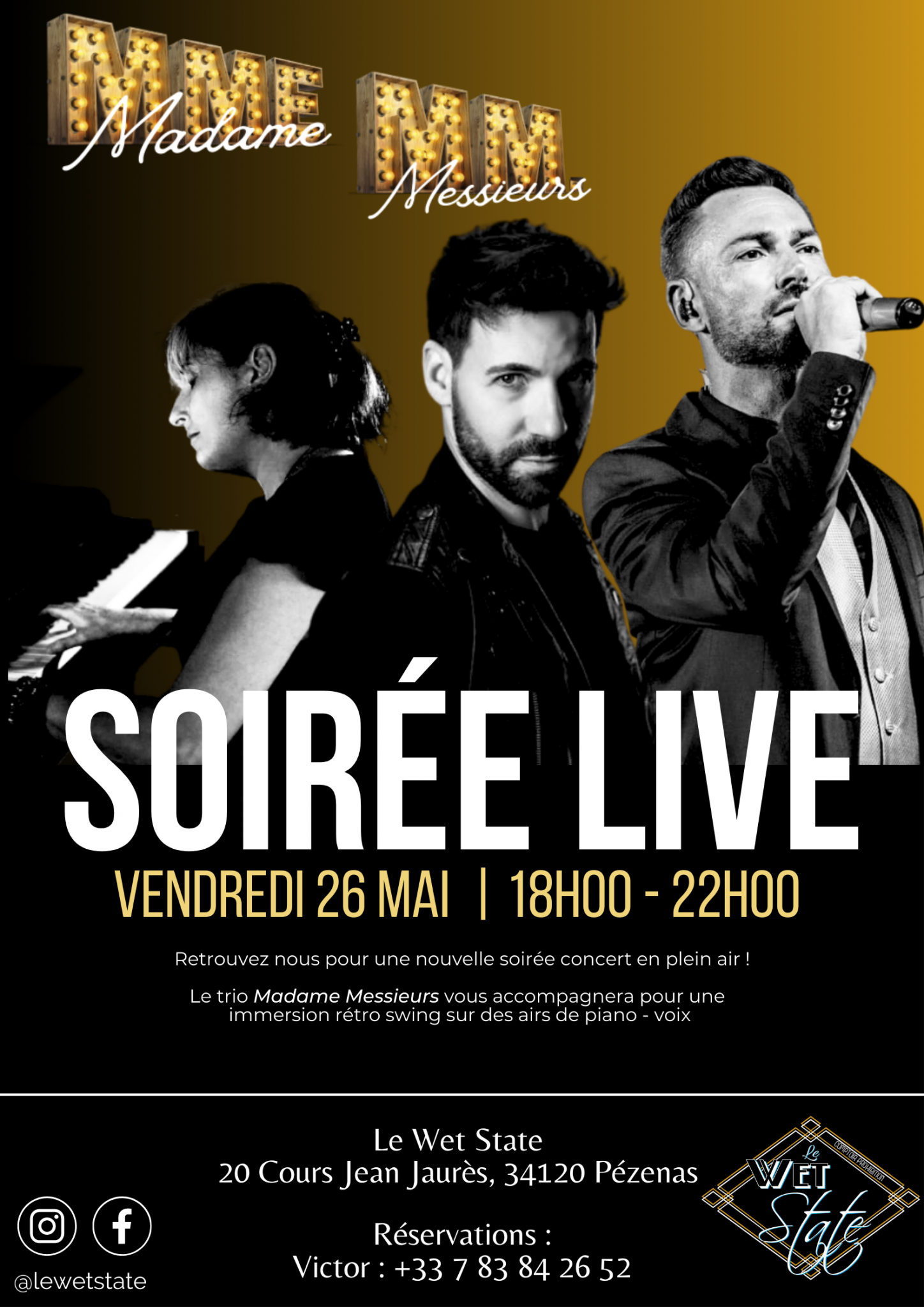Soirée Live Mme MM Mai 2023