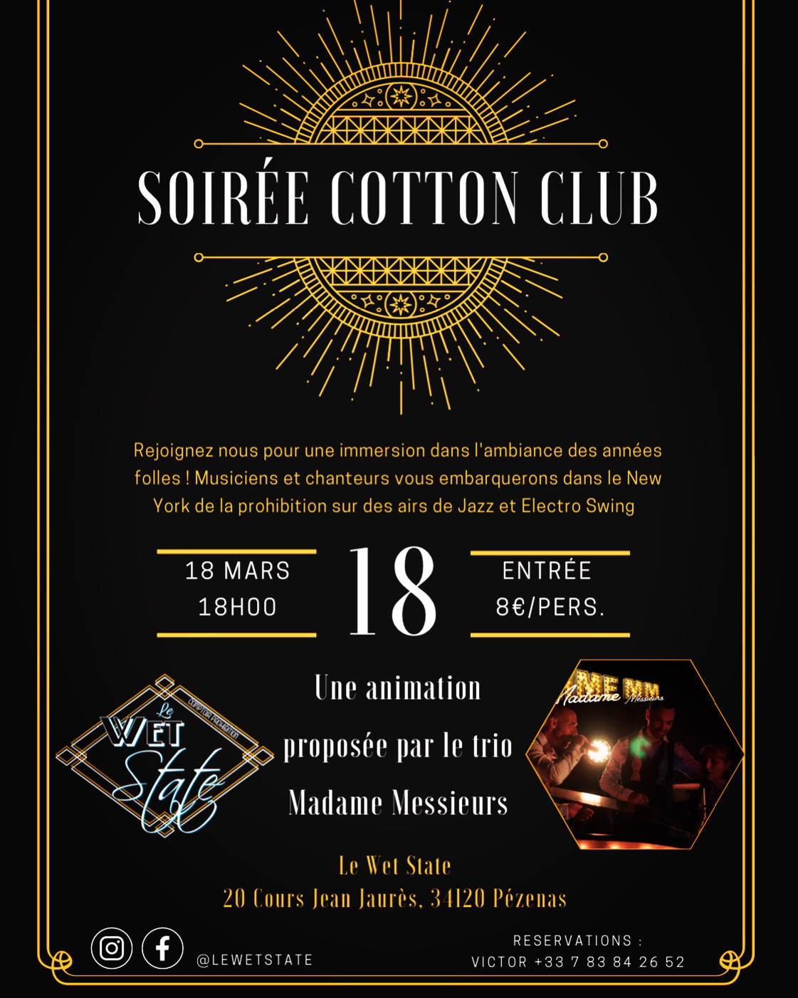 Soirée Cotton Club 2023