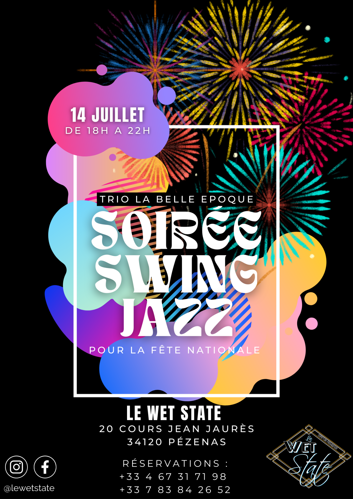 Soirée Swing Jazz 14 Juillet 2023